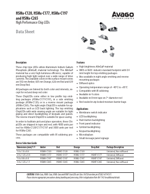 HSMX-C197 Datasheet PDF Avago Technologies