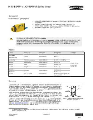 MIAD9CV Datasheet PDF Banner Engineering Corp.