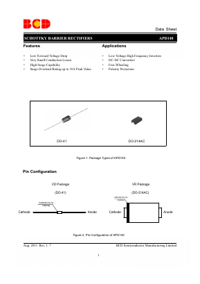 APD140 Datasheet PDF BCD Semiconductor