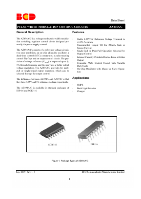 AZ494CM-E1 Datasheet PDF BCD Semiconductor