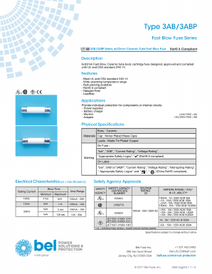 3AP125-R Datasheet PDF Bel Fuse Inc.
