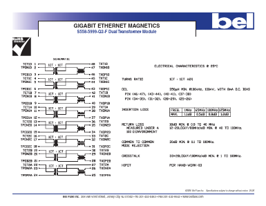 S558-5999-Q2-F Datasheet PDF Bel Fuse Inc.