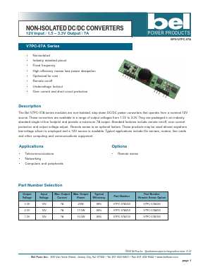 V7PC-07A Datasheet PDF Bel Fuse Inc.