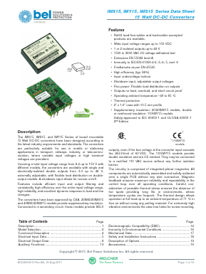 40IMX15-05-05-8G Datasheet PDF Bel Fuse Inc.