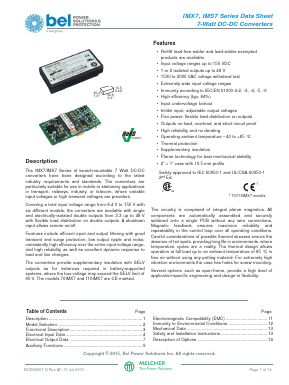 110IMX7-12-12-8 Datasheet PDF Bel Fuse Inc.