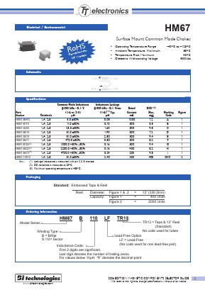 HM67-B102LF Datasheet PDF BI Technologies