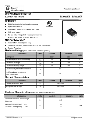SS2200FA Datasheet PDF Galaxy Semi-Conductor
