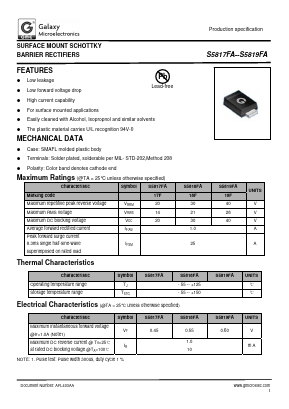 S5818FA Datasheet PDF Galaxy Semi-Conductor