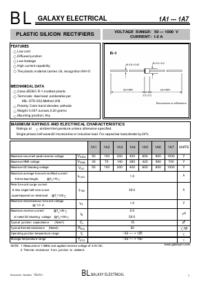 1A1 Datasheet PDF Galaxy Semi-Conductor