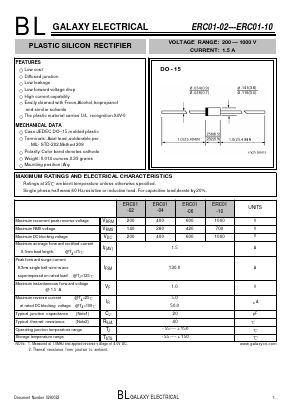 ERC01-10 Datasheet PDF Galaxy Semi-Conductor