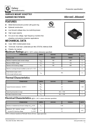 SS5200C Datasheet PDF Galaxy Semi-Conductor