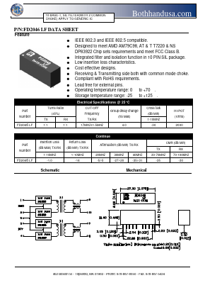 FD2046LF Datasheet PDF Bothhand USA, LP.
