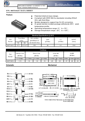 40ST1021C Datasheet PDF Bothhand USA, LP.