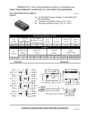 40ST1021D Datasheet PDF Bothhand USA, LP.