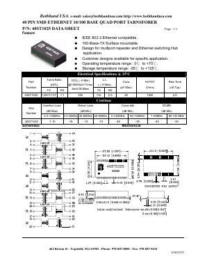 40ST1025_S Datasheet PDF Bothhand USA, LP.