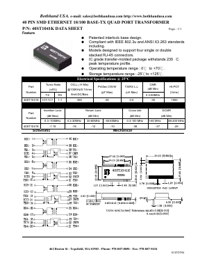 40ST1041K Datasheet PDF Bothhand USA, LP.