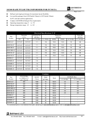 NS0013X Datasheet PDF Bothhand USA, LP.