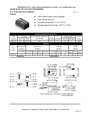 TS6121K_1 Datasheet PDF Bothhand USA, LP.