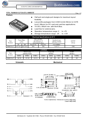 NS0019LF Datasheet PDF Bothhand USA, LP.