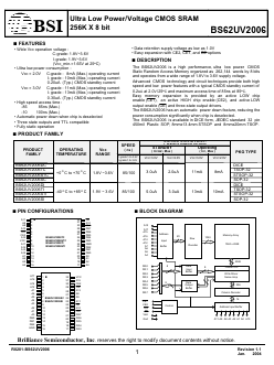 BS62UV2006DCP10 Datasheet PDF Brilliance Semiconductor