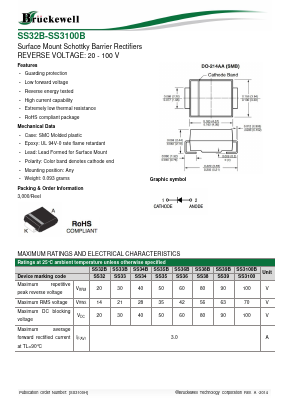 SS35B Datasheet PDF Bruckewell Technology LTD
