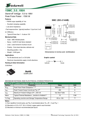 1SMC11A Datasheet PDF Bruckewell Technology LTD