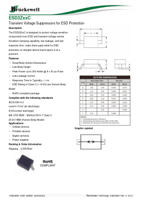 ESD3Z12C Datasheet PDF Bruckewell Technology LTD