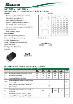 ES1006FL Datasheet PDF Bruckewell Technology LTD