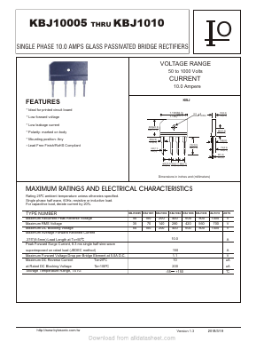 KBJ1002 Datasheet PDF Bytesonic Electronics Co., Ltd.