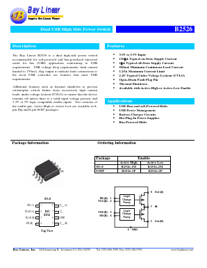 B2526-2P Datasheet PDF Bay Linear
