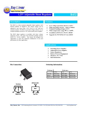 B432BK3 Datasheet PDF Bay Linear