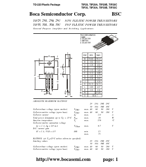 TIP29C Datasheet PDF Boca Semiconductor