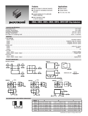 CM252016-820K Datasheet PDF Bourns, Inc