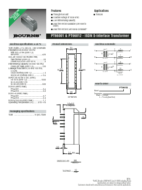 PT66001 Datasheet PDF Bourns, Inc