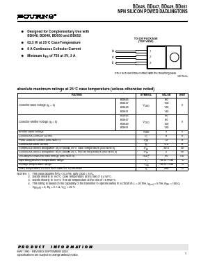 BD651 Datasheet PDF Bourns, Inc
