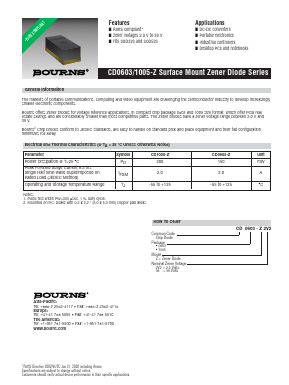 CD0603-Z30 Datasheet PDF Bourns, Inc