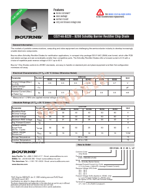 CD214A-B260LF Datasheet PDF Bourns, Inc