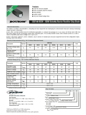 CD214A-B30LLF Datasheet PDF Bourns, Inc