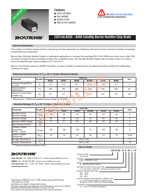 CD214A-B320LF Datasheet PDF Bourns, Inc