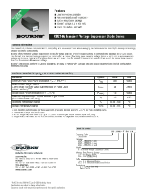 CD214A-T9.0A Datasheet PDF Bourns, Inc