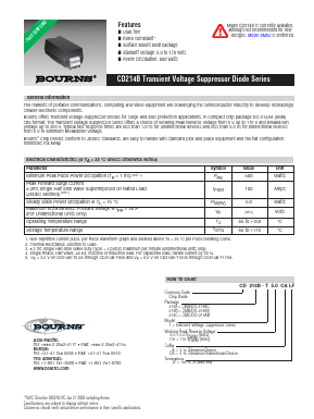 CD214B-T7.5A Datasheet PDF Bourns, Inc