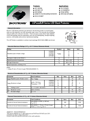 LSP0600BJR-S Datasheet PDF Bourns, Inc