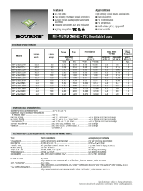 MF-MSMD010 Datasheet PDF Bourns, Inc