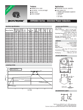 SRR0804 Datasheet PDF Bourns, Inc