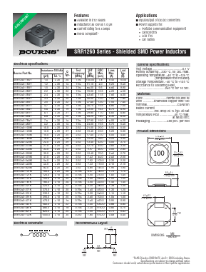 SRR1260-3R3Y Datasheet PDF Bourns, Inc