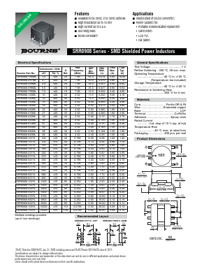 SRR0908-332YL Datasheet PDF Bourns, Inc