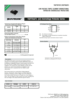 TISP7072F3DR-S Datasheet PDF Bourns, Inc