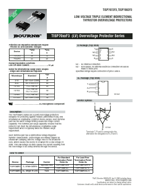 TISP7072F3SL-S Datasheet PDF Bourns, Inc