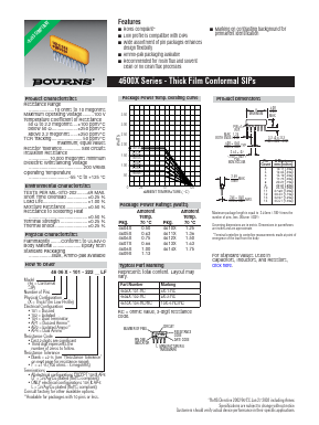 4608X-101-181LF Datasheet PDF Bourns, Inc