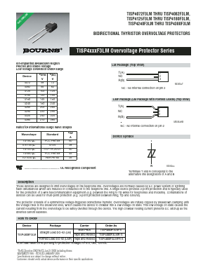 TISP4072F3LM Datasheet PDF Bourns, Inc